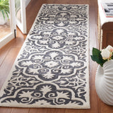 Safavieh Metro 2'-3" x 9'-0" Rug in Black / Ivory