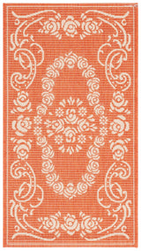 Safavieh Courtyard 2'-0" x 3'-7" Rug in Terracotta / Natural