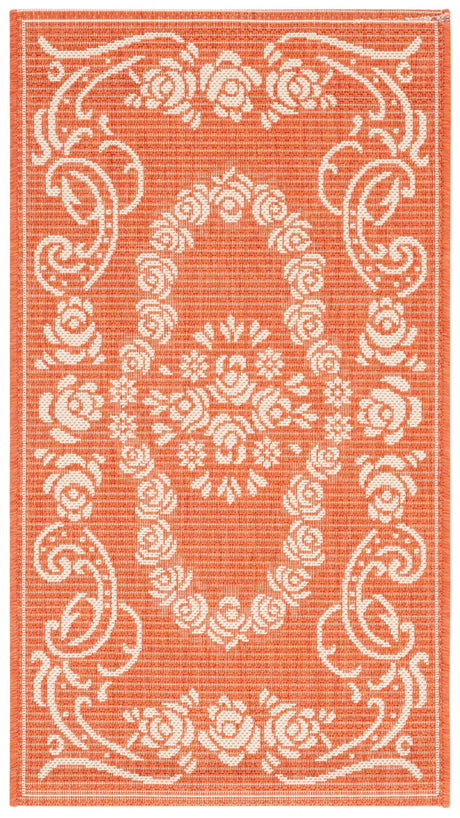Safavieh Courtyard 2'-0" x 3'-7" Rug in Terracotta / Natural