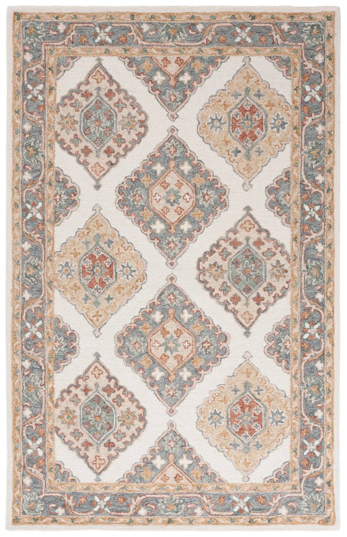 Safavieh Metro 4'-0" x 6'-0" Rug in Ivory / Grey