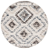 Safavieh Manhattan 6'-0" x 6'-0" Rug in Ivory / Charcoal