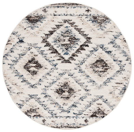 Safavieh Manhattan 6'-0" x 6'-0" Rug in Ivory / Charcoal