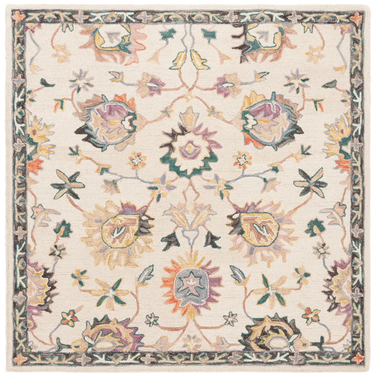 Safavieh Blossom 6'-0" x 6'-0" Rug in Beige / Lavander