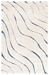Safavieh Florida Shag 3'-3" x 5'-3" Rug in Cream / Blue