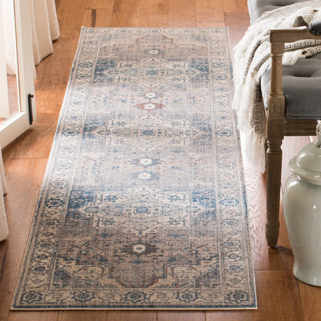Safavieh Vintage Persian 2'-2" x 10'-0" Rug in Grey / Blue