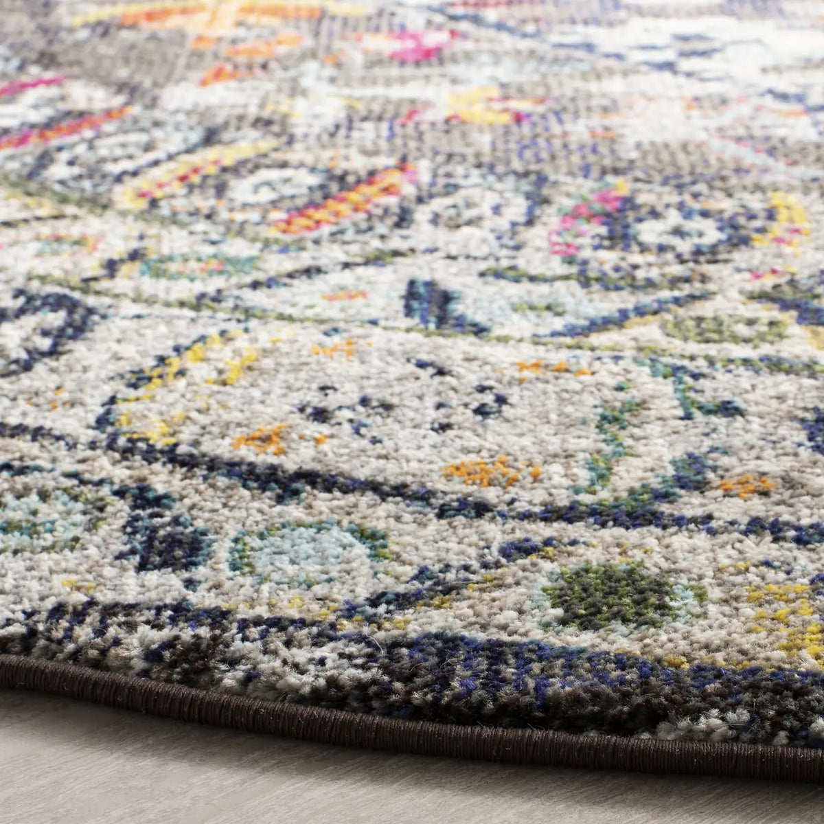 Safavieh Monaco 6'-7" x 6'-7" Rug in Brown / Grey