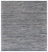 Safavieh Vintage Leather 6'-0" x 6'-0" Rug in Dark Grey / Ivory