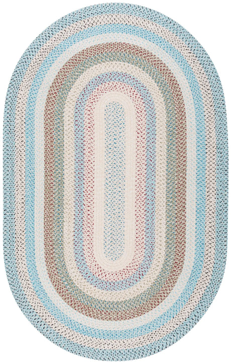 Safavieh Braided 5'-0" x 8'-0" Rug in Beige / Light Blue