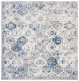 Safavieh Madison 6'-7" x 6'-7" Rug in White / Royal Blue