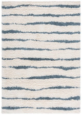 Safavieh Venus Shag 600 4'-0" x 6'-0" Rug in Ivory / Turquoise