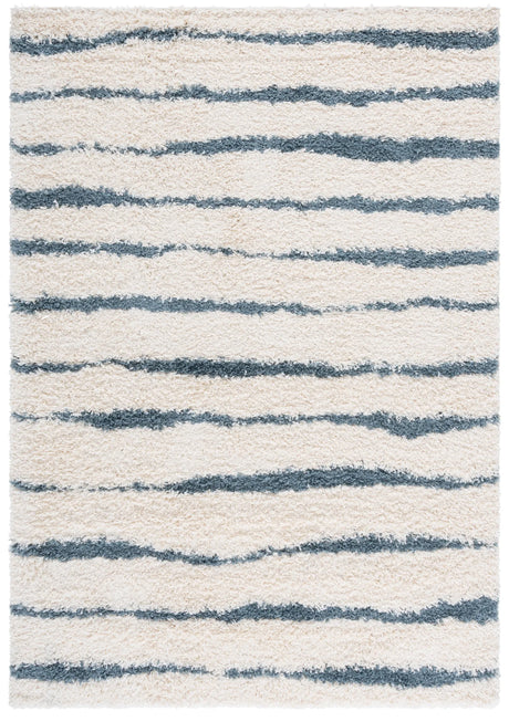 Safavieh Venus Shag 600 4'-0" x 6'-0" Rug in Ivory / Turquoise