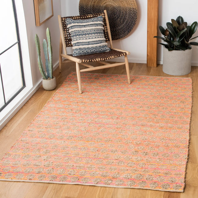 Safavieh Cape Cod 5'-0" x 8'-0" Rug in Orange / Natural