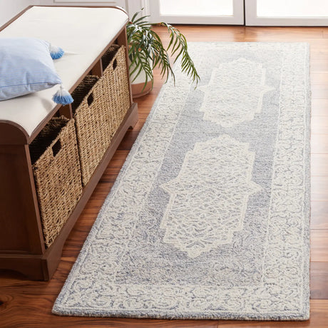 Safavieh Abstract 2'-3" x 8'-0" Rug in Ivory / Blue