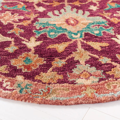 Safavieh Aspen 5'-0" x 5'-0" Rug in Red / Pink