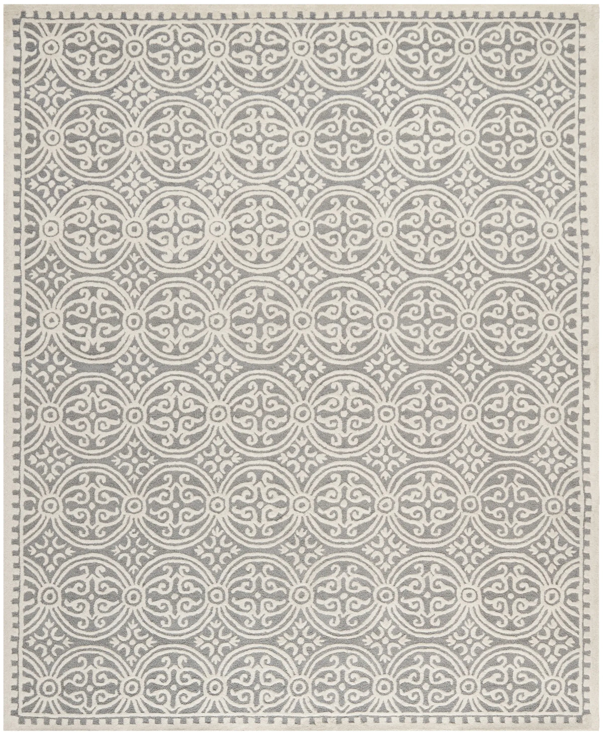 Safavieh Cambridge 10'-0" x 14'-0" Rug in Silver / Ivory