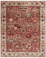 Safavieh Kashan 10'-0" x 14'-0" Rug in Red / Beige
