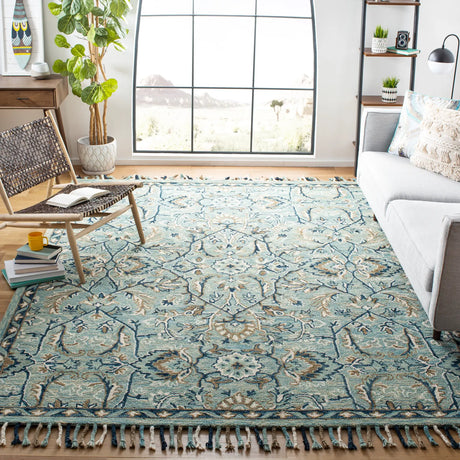 Safavieh Blossom 10'-0" x 14'-0" Rug in Blue / Ivory