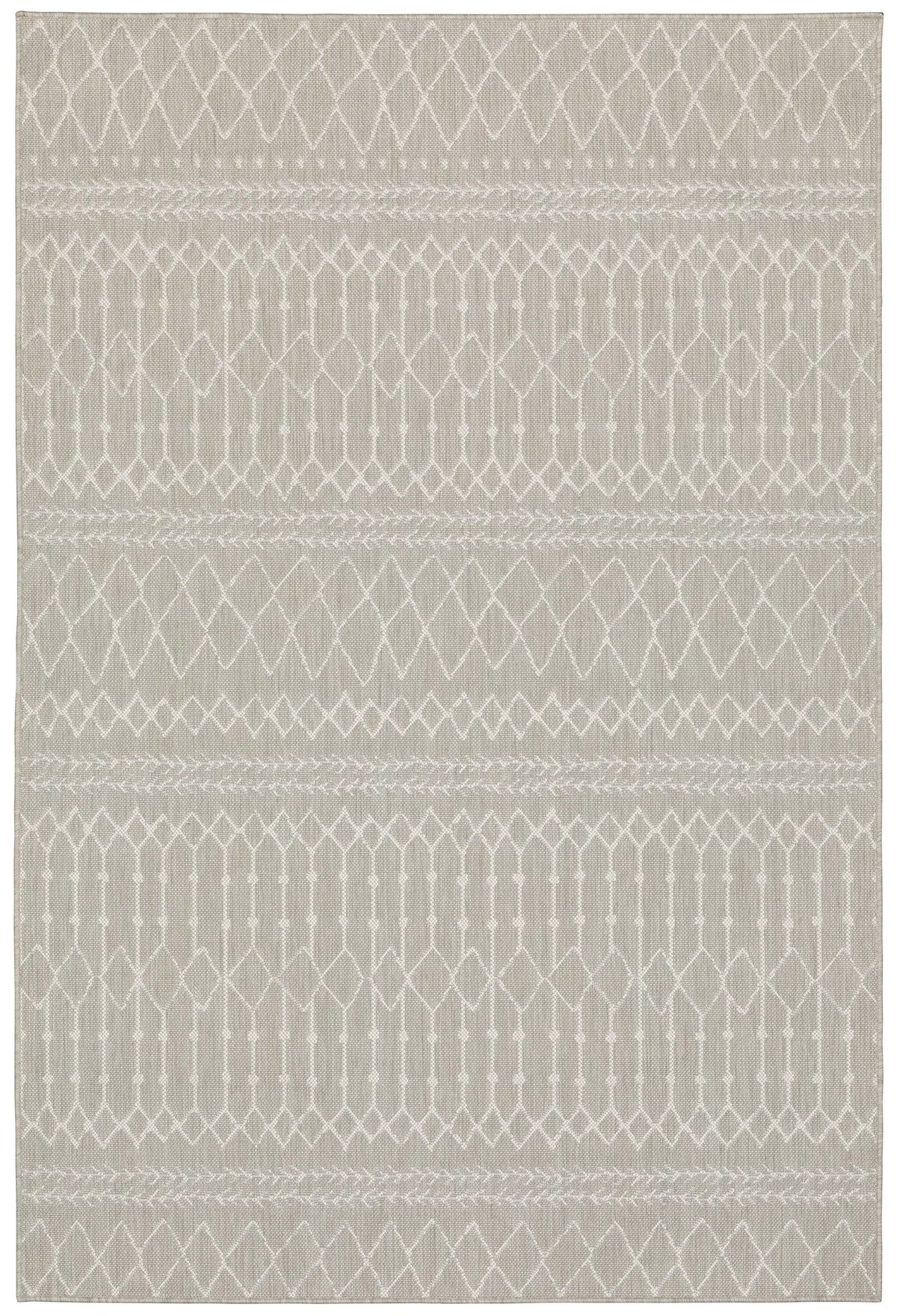 Oriental Weavers Sphinx Portofino 670H4 Grey/ Ivory Rugs - main flat