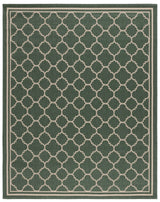 Safavieh Courtyard 10'-0" x 14'-0" Rug in Dark Green / Beige