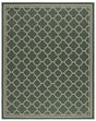 Safavieh Courtyard 10'-0" x 14'-0" Rug in Dark Green / Beige
