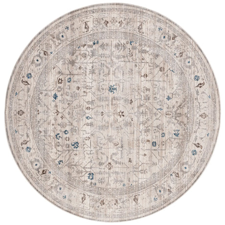 Safavieh Vintage Persian 6'-7" x 6'-7" Rug in Ivory / Light Grey