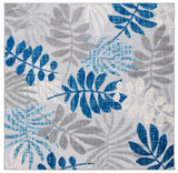 Safavieh Cabana 6'-7" x 6'-7" Rug in Grey / Blue