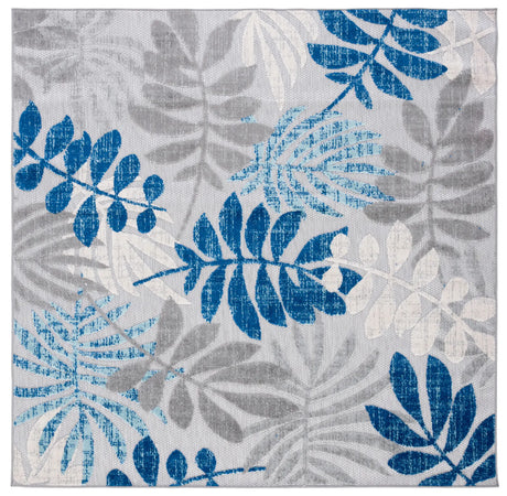 Safavieh Cabana 6'-7" x 6'-7" Rug in Grey / Blue