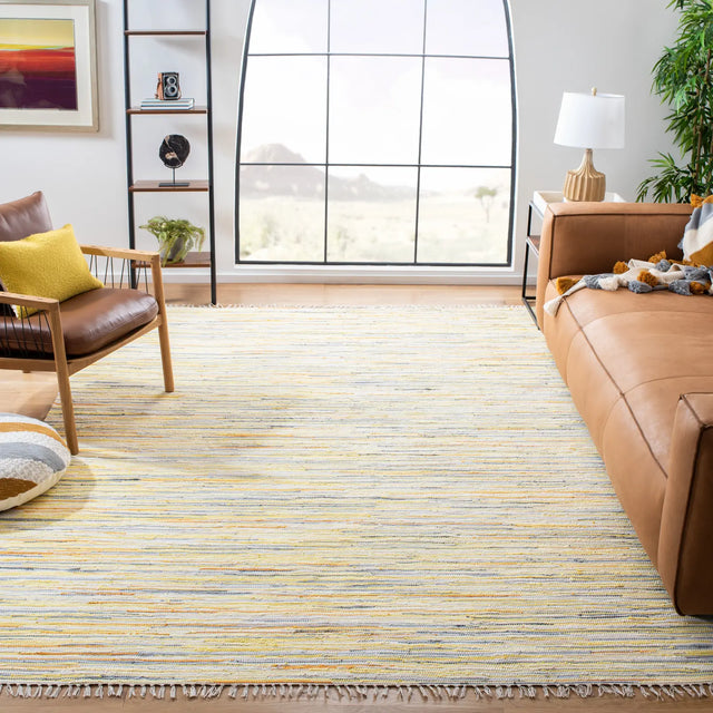 Safavieh Rag Rug 10'-0" x 14'-0" Rug in Gold / Multi