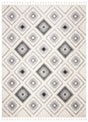 Safavieh Moroccan Tassel Shag 10'-0" x 14'-0" Rug in Ivory / Grey