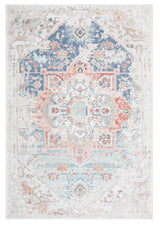 Safavieh Phoenix 500 4'-5" x 6'-5" Rug in Ivory / Blue