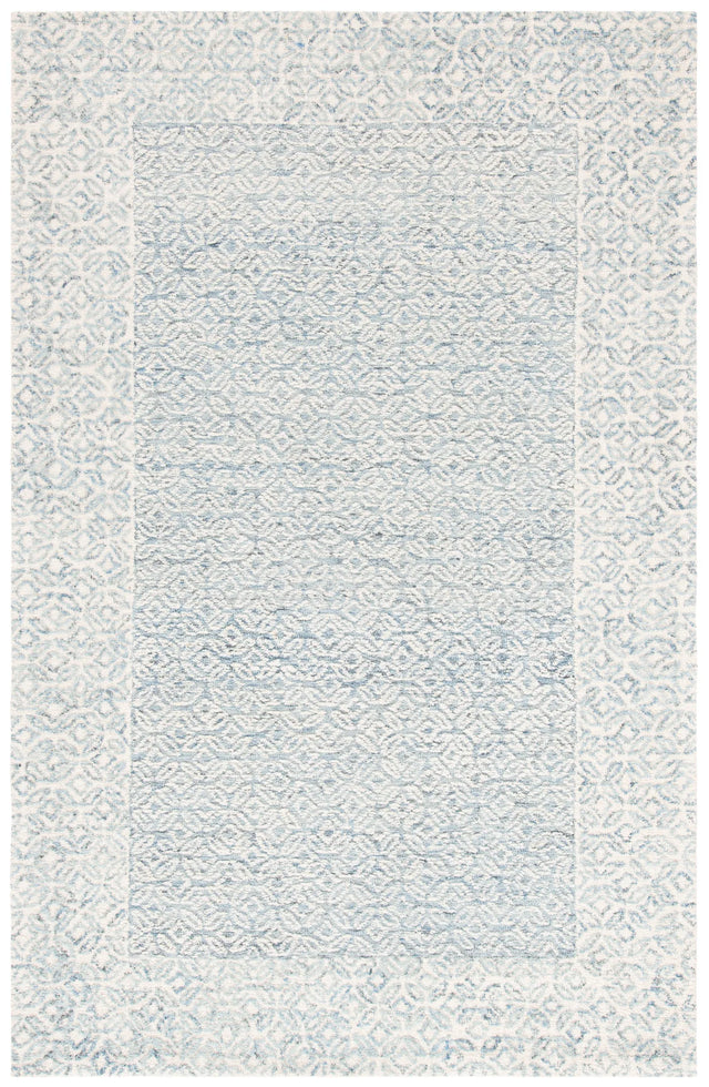 Safavieh Abstract 4'-0" x 6'-0" Rug in Blue / Ivory