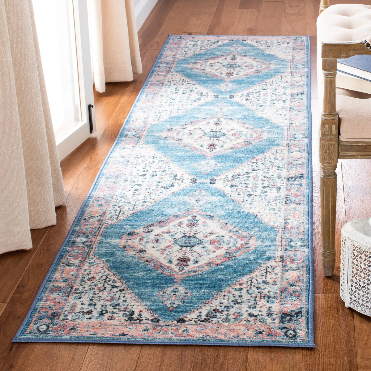 Safavieh Journey 2'-2" x 9'-0" Rug in Ivory / Blue