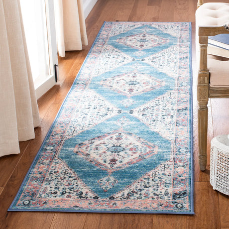 Safavieh Journey 2'-2" x 9'-0" Rug in Ivory / Blue