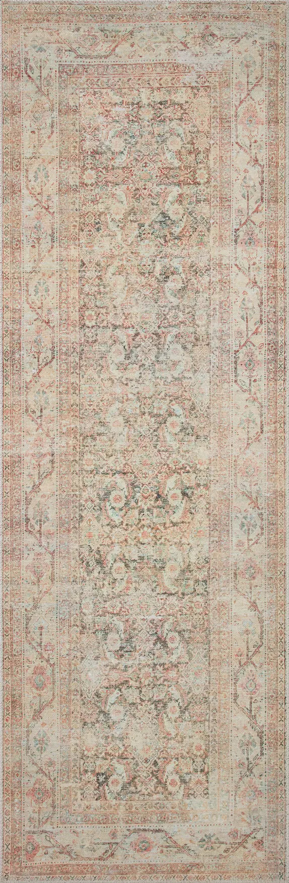 Loloi Adrian Adr-01 Natural/Apricot Rug - runner flat