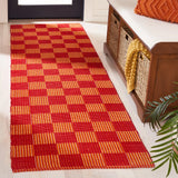 Safavieh Striped Kilim 2'-3" x 8'-0" Rug in Red / Rust