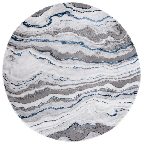 Safavieh Craft 6'-7" x 6'-7" Rug in Grey / Blue