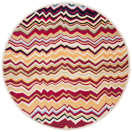 Safavieh Wyndham 7'-0" x 7'-0" Rug in Red / Multi