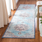 Safavieh Journey 2'-2" x 9'-0" Rug in Turquoise / Pink