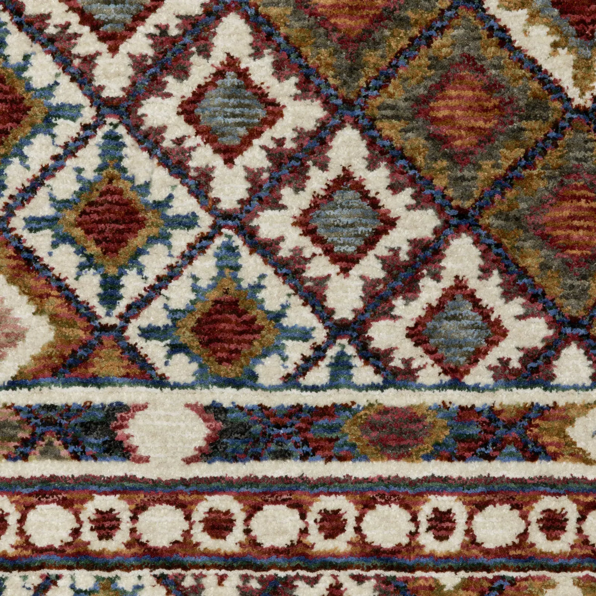 Oriental Weavers Sphinx HASTINGS HA08B Multi Geometric Rugs - room scene 2