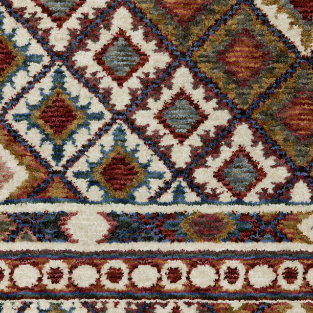 Oriental Weavers Sphinx HASTINGS HA08B Multi Geometric Rugs - room scene 2