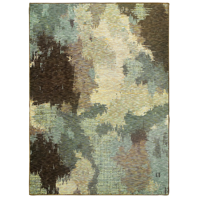Oriental Weavers Sphinx Evolution 8011B Blue/Brown Rugs - main flat
