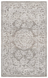 Safavieh Ebony 3'-0" x 5'-0" Rug in Ivory / Dark Grey