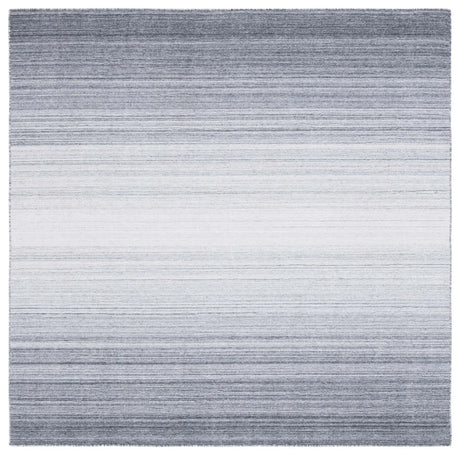 Safavieh Kilim 6'-0" x 6'-0" Rug in Dark Grey / Ivory