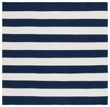 Safavieh Montauk 5'-0" x 5'-0" Rug in Navy / Ivory
