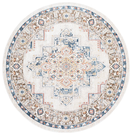 Safavieh Olympia 6'-0" x 6'-0" Rug in Beige / Blue