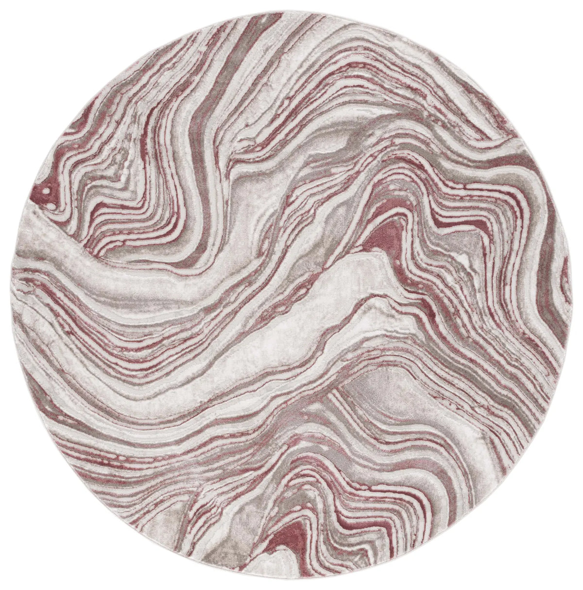 Safavieh Meadow 500 6'-7" x 6'-7" Rug in Pink / Beige