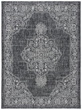 Safavieh Courtyard 4'-5" x 6'-5" Rug in Black / Grey