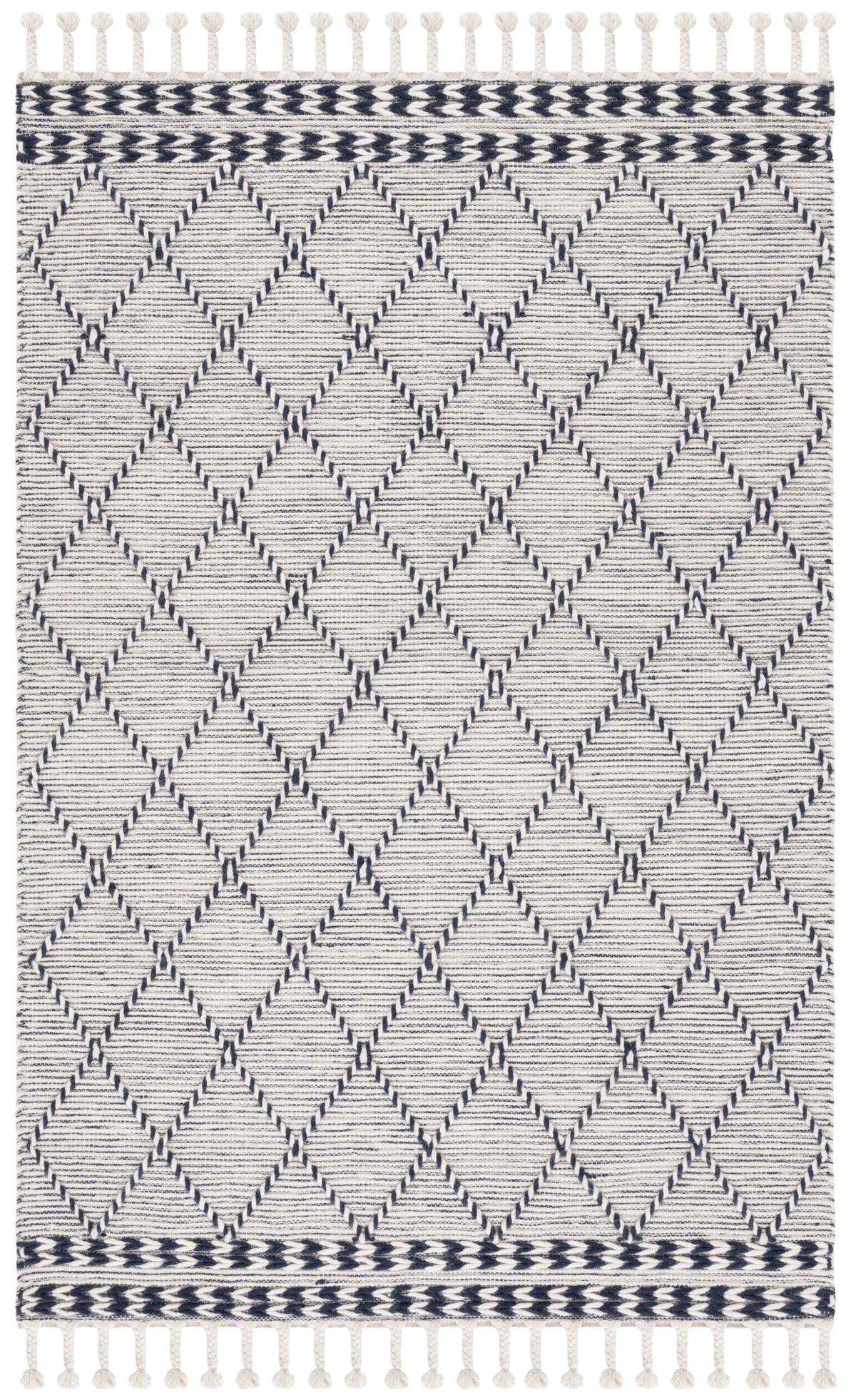 Safavieh Vermont 4'-0" x 6'-0" Rug in Ivory / Navy