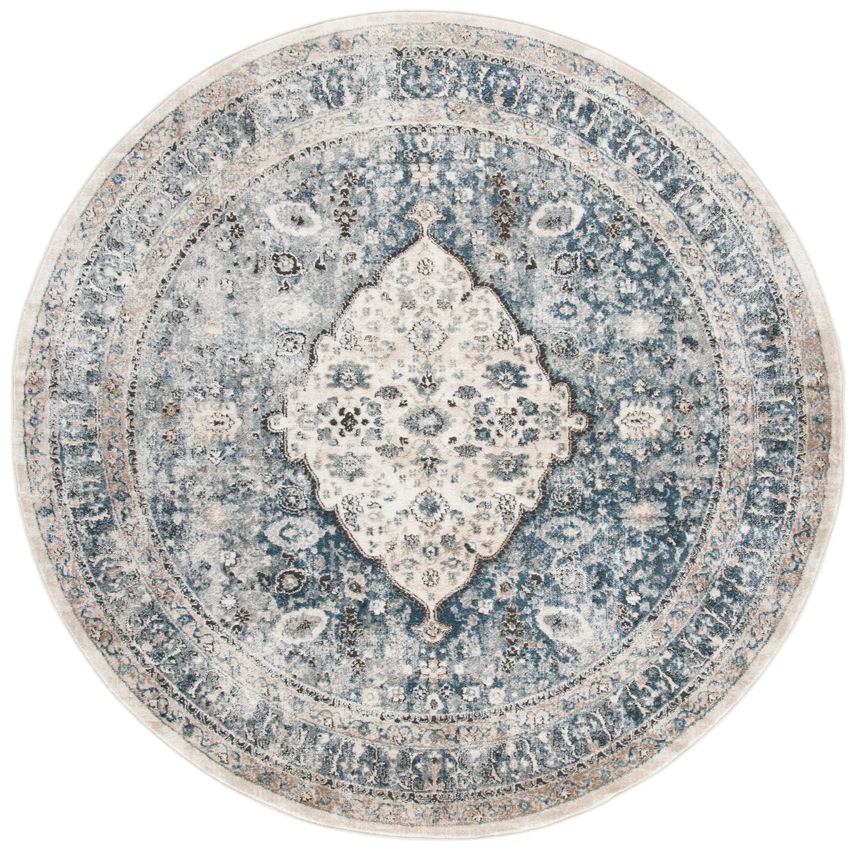 Safavieh Oregon 800 6'-7" x 6'-7" Rug in Beige / Grey
