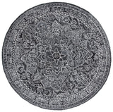 Safavieh Marquee 6'-0" x 6'-0" Rug in Black / Ivory